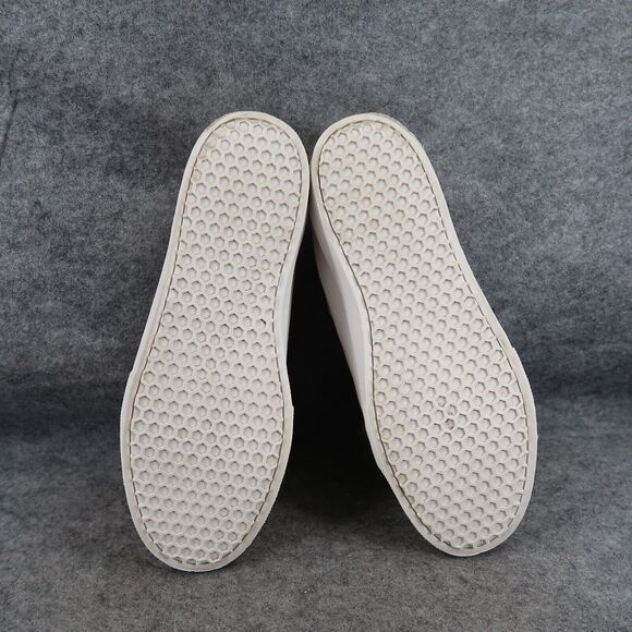 Sam Edelman Shoes Womens 8.5 Sneakers Leya Fashion Pom Pom Slip On Leather White - Picture 9 of 14